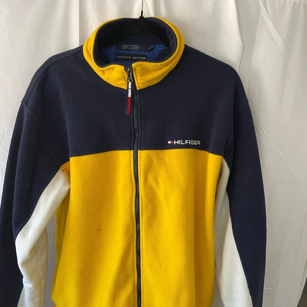 Tommy Hilfiger yellow zip up